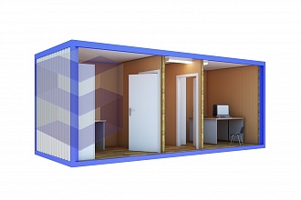 Жилой блок контейнер на 2 комнаты (прорабский) БК-5
