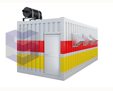 Блок-контейнер для электростанции газового типа БКГЭ-2