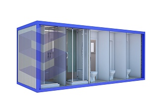 Модульный душ с туалетом СМЗД-2